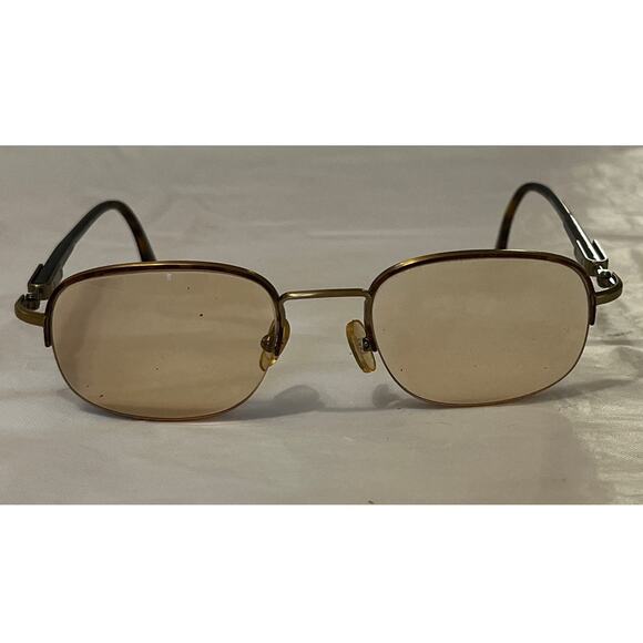 Givenchy Eyeglasses Frame France 1022 002 50-20-135 Bronze Half Rim - Picture 1 of 9